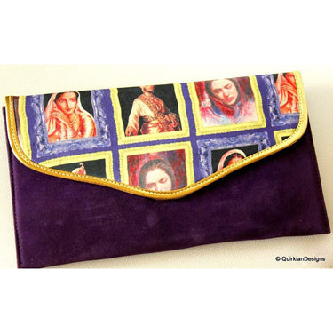 Violet Clutch Purse, Wedding Clutch, Party Clutch